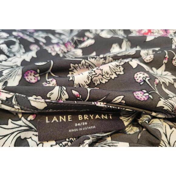 Lane Bryant Classic Split-Neck Floral Peasant Tunic Plus 34/36 - Picture 6 of 8